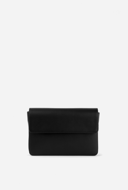 Carrie 
black leather bag /silver/