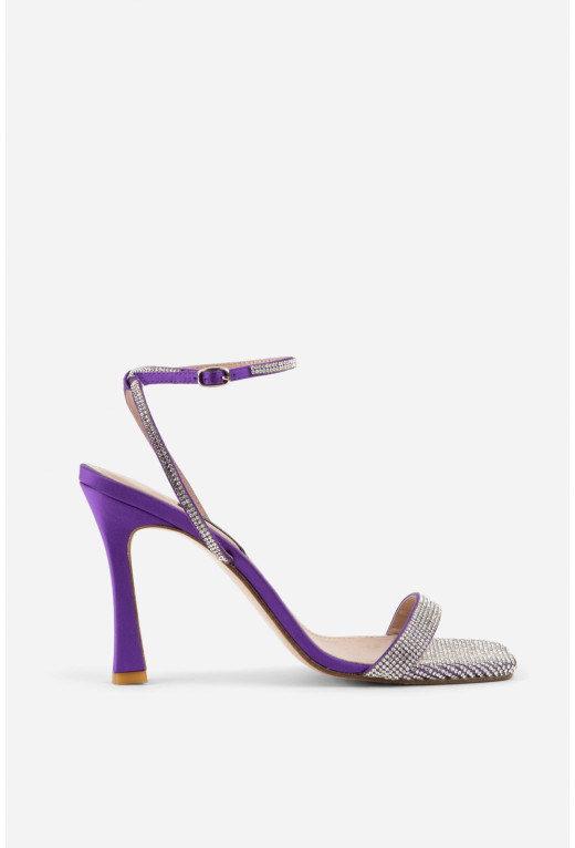 Katya violet textile
sandals /8 cm/