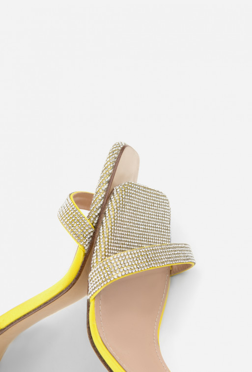 Katya yellow textile
sandals /8 cm/