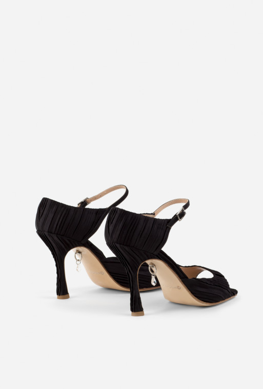 Tina black textile
sandals /9 cm/