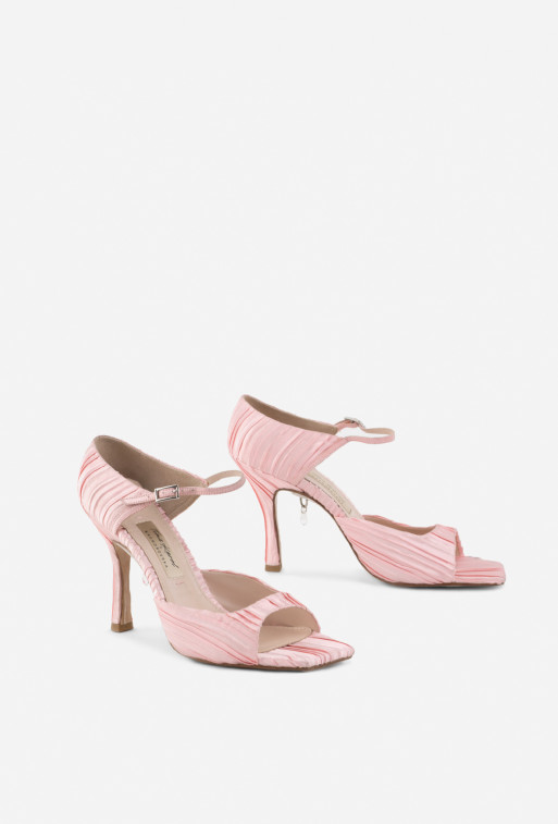 Tina pink textile sandals /9 cm/