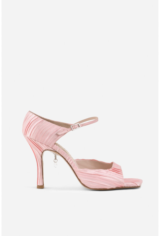 Tina pink textile sandals /9 cm/