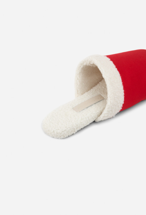 Monica red textile
home slippers