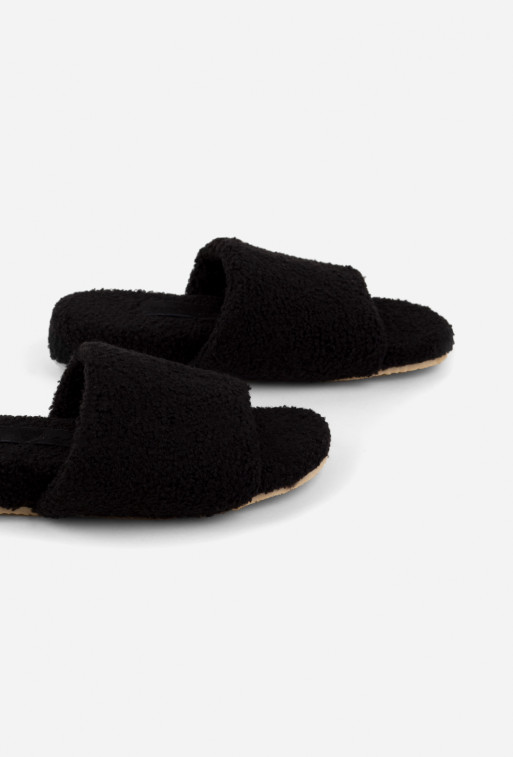 Sasha black textile
home slippers