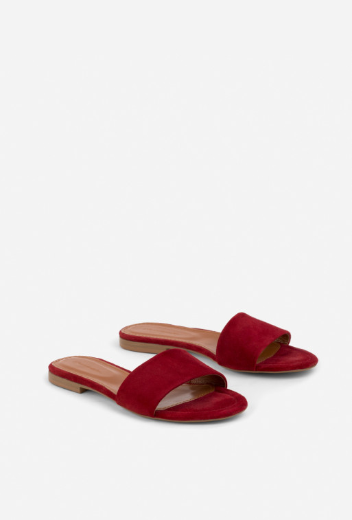 Reese red suede
sandals