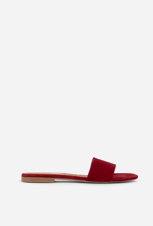 Reese red suede sandals