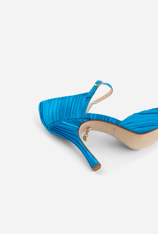 Tina turquoise textile sandals /9 cm/