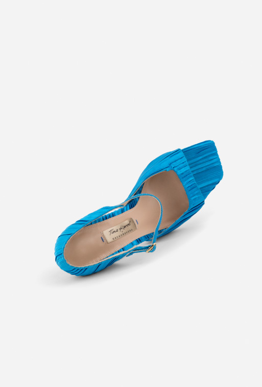 Tina turquoise textile
sandals /9 cm/