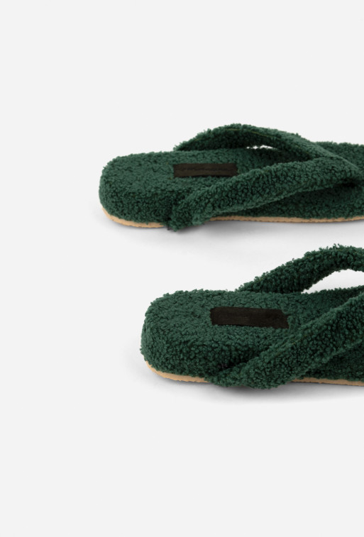 Sasha green textile
home slippers