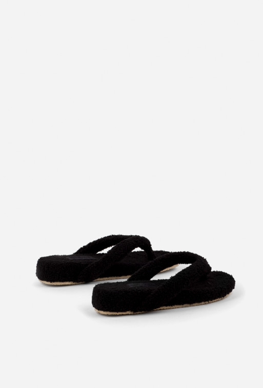 Sasha black textile
home slippers