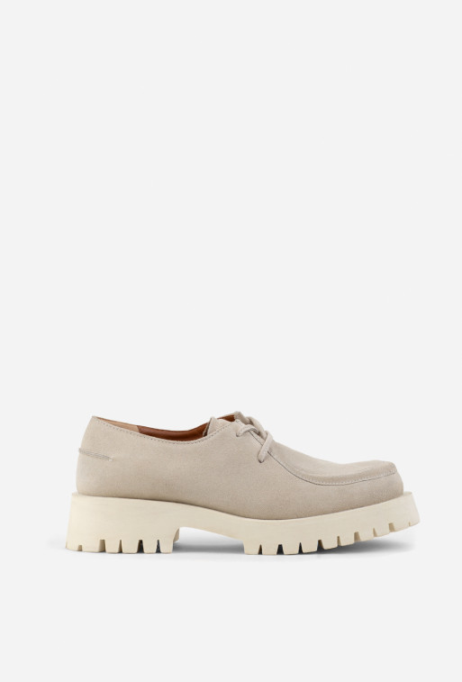 Lola milky suede loafers
