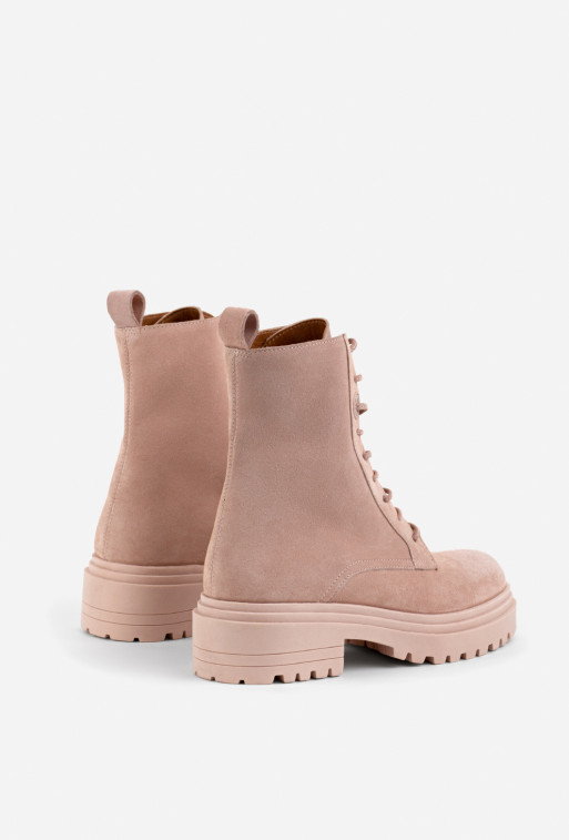 Riri pink suede boots