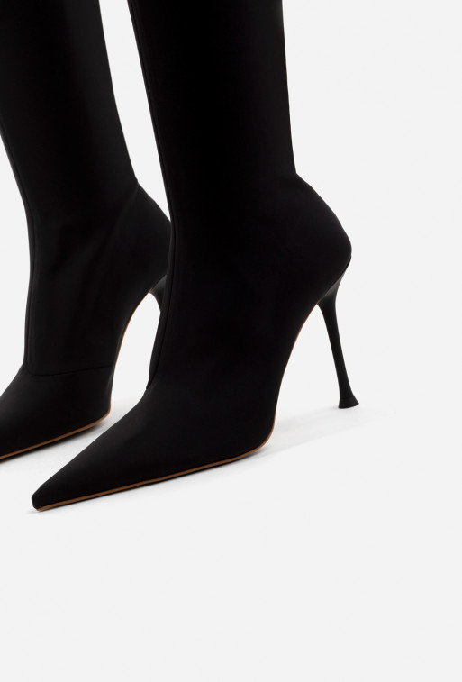 Mira black stretch boots /9 cm/