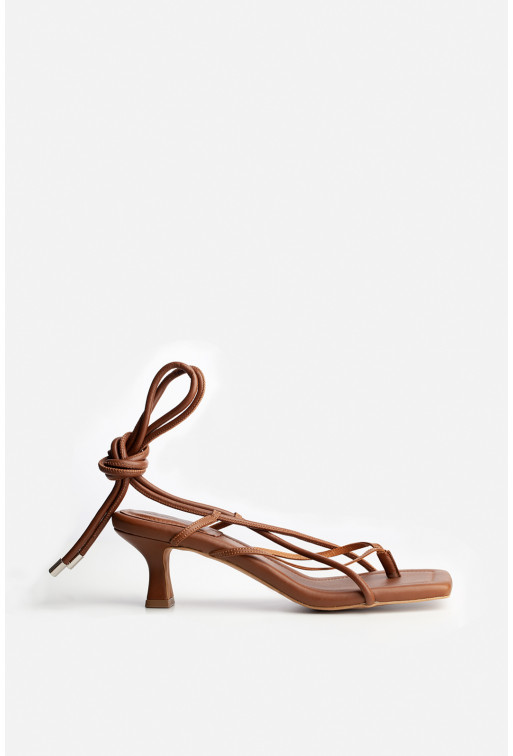Carol brown leather
sandals