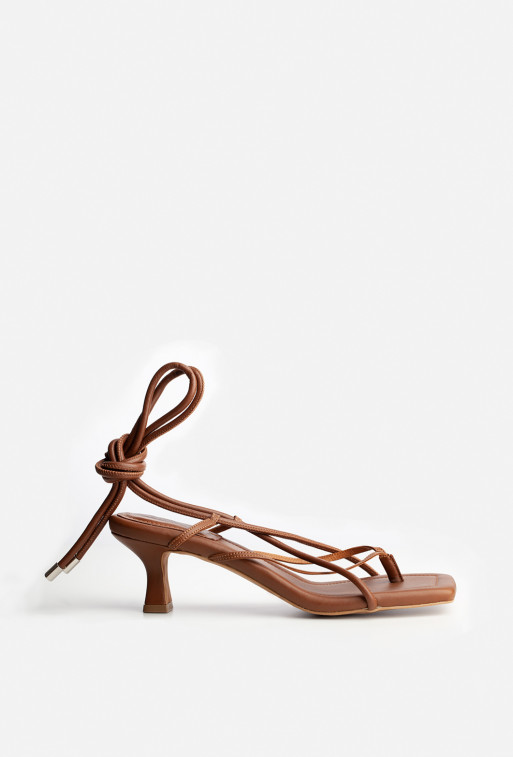 Carol brown leather
sandals