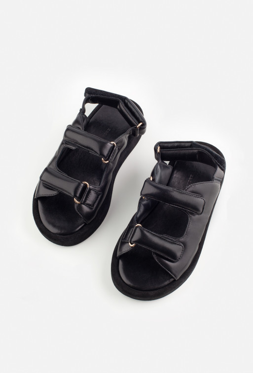 Jil black leather
sandals