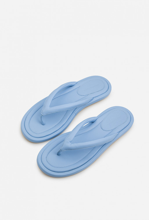 Feida light blue leather
flip flops