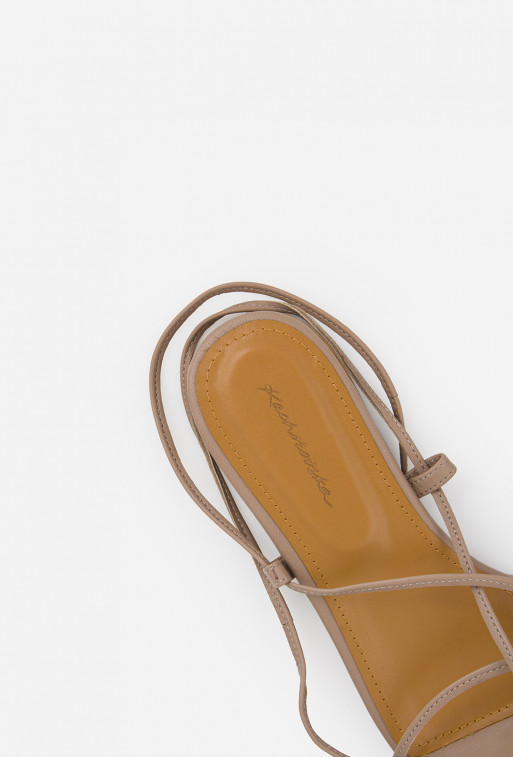 Marta beige leather
sandals