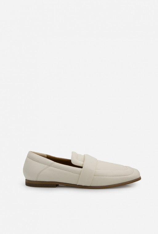 Lesley milk leather loafers