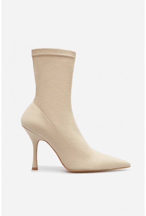 Kim beige stretch
ankle boots /9 cm/