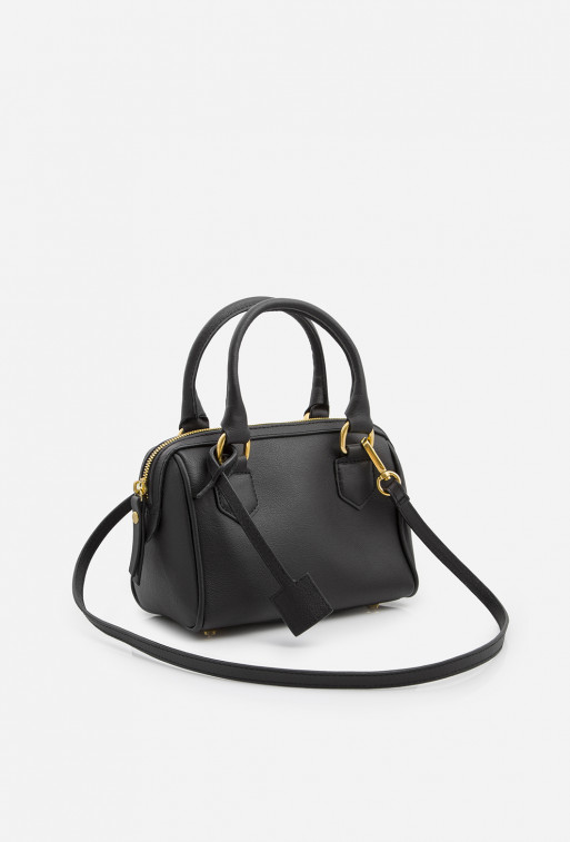 Drew black leather bag /gold/