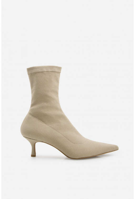 Courtney beige stretch ankle boots /5 cm/