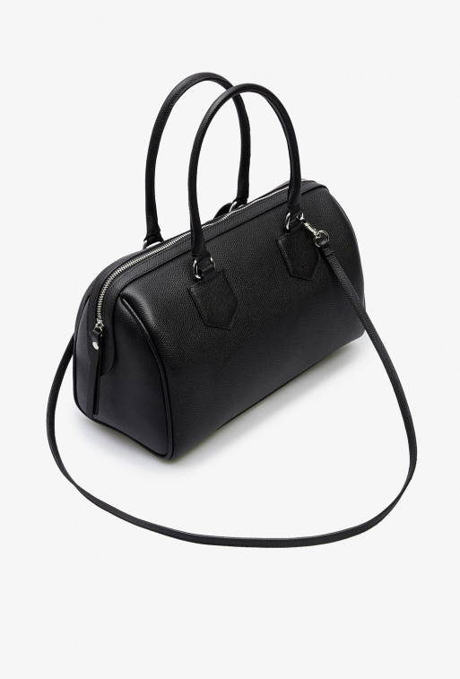 Drew L black leather bag /silver/