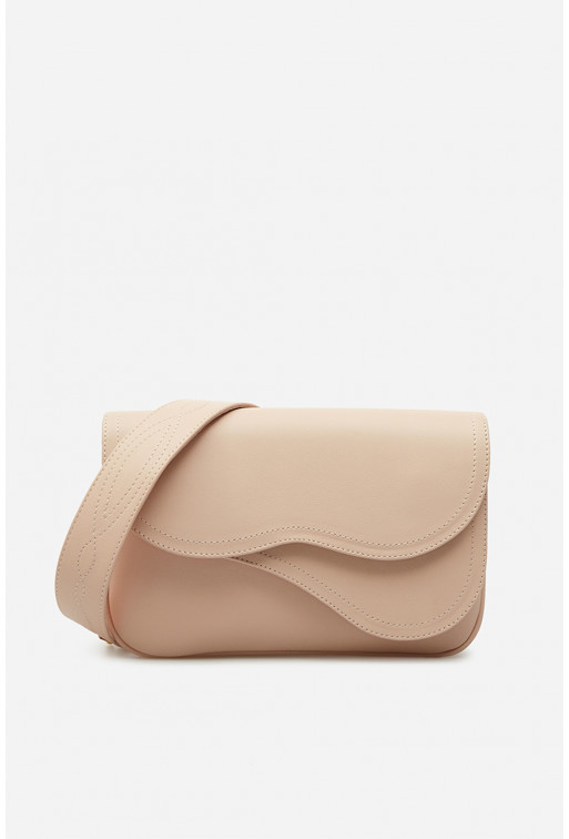 Saddle bag 2
pink-beige leather crossbody /gold/