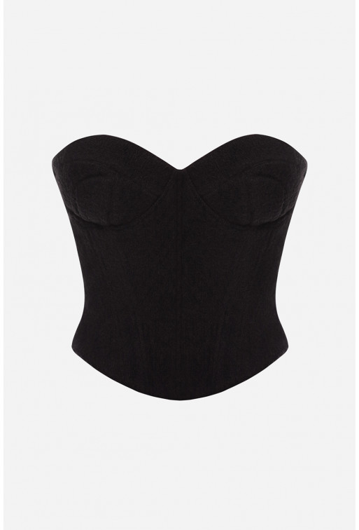 Black rib corset