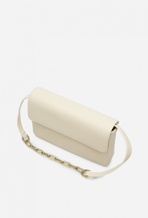 Carrie milky leather cross body /gold/