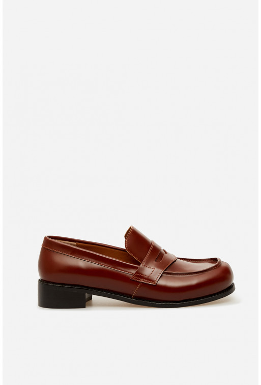 Alen brown loafers leather sole