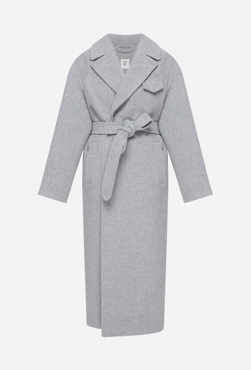 Light gray oversized coat