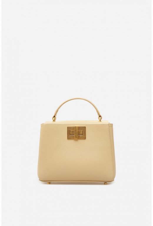 Erna mini RS
warm milky leather city bag /gold/