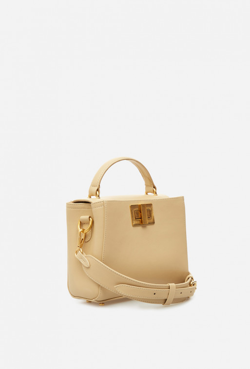 Erna mini RS
warm milky leather city bag /gold/