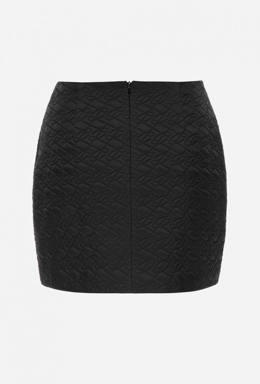 Black textile skirt