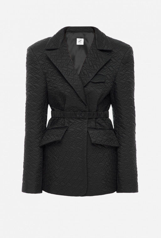 Black textile jacket