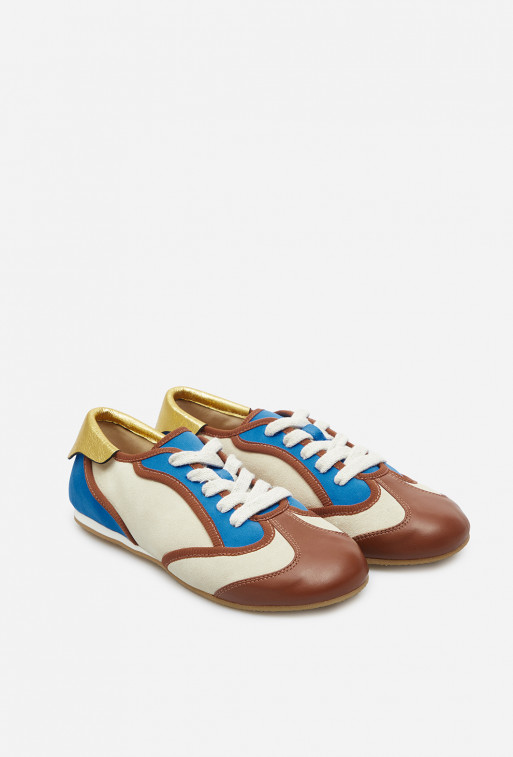 Bowley brown-blue 
sneakers