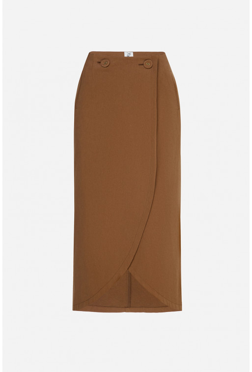 Brown cotton skirt