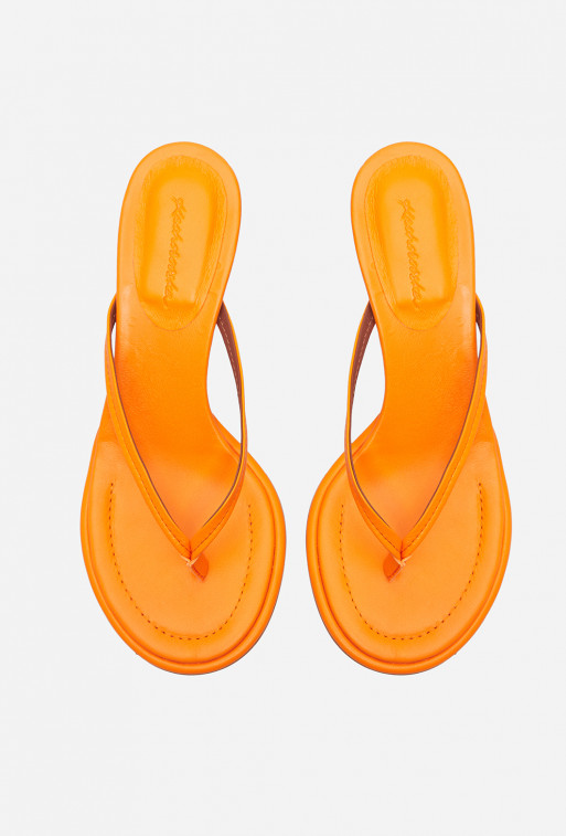 Gilda orange flip flops