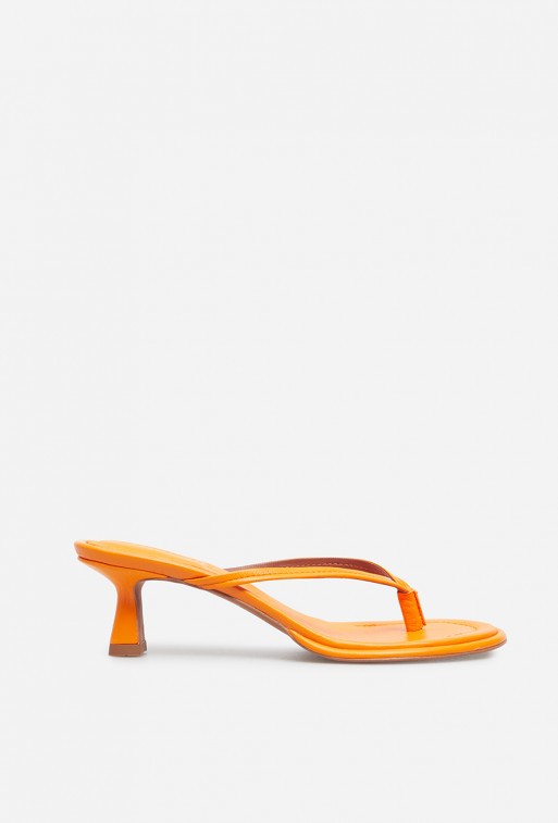 Gilda orange flip flops