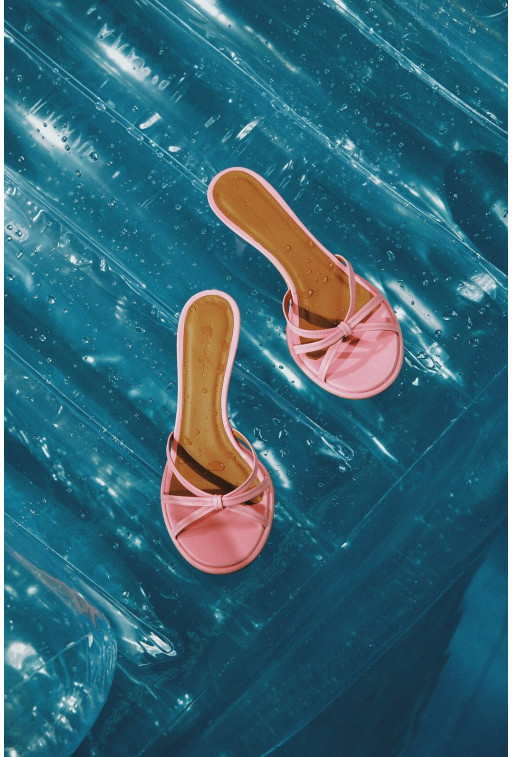Mona pink leather
sandals /5 cm/