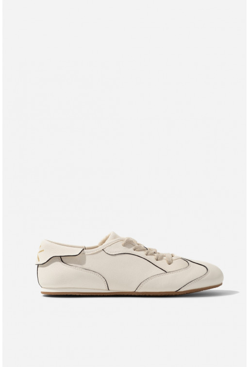Bowley milk leather sneakers
