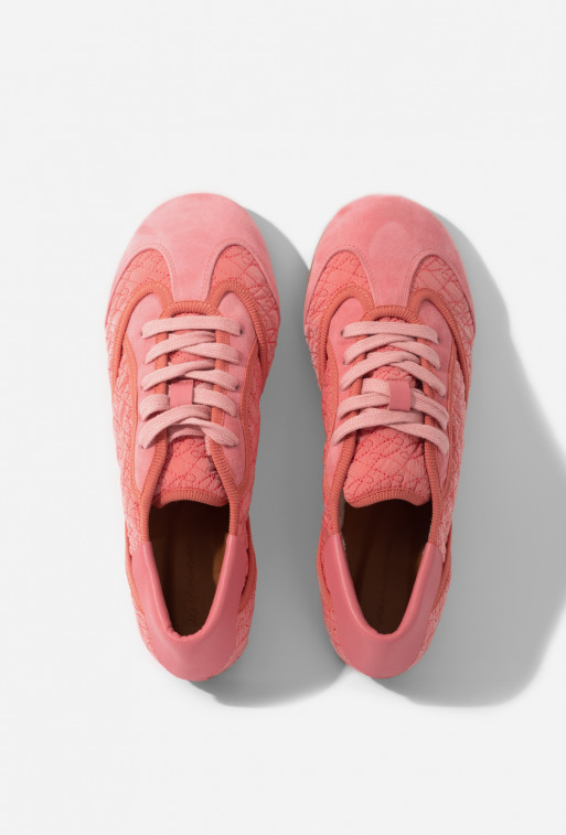 Bowley pink textile sneakers