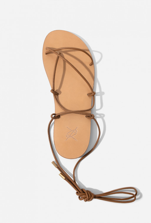 Sandra brown leather
sandals