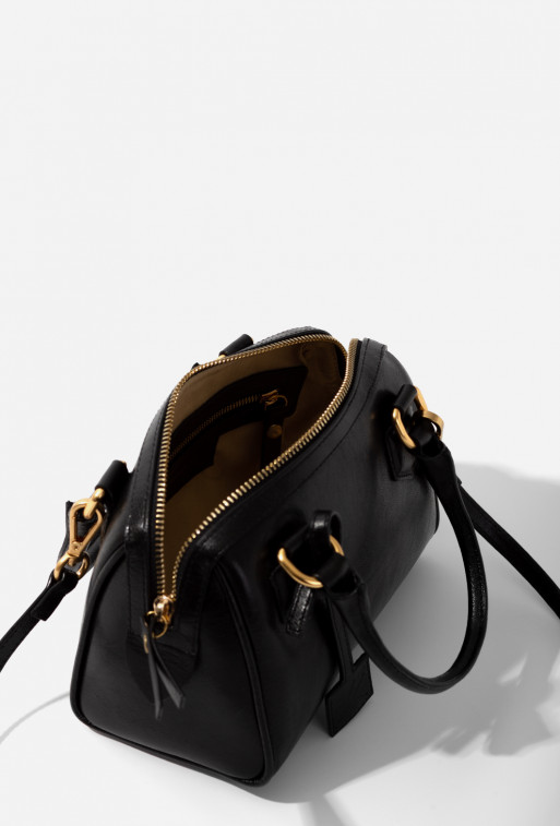 Drew black patent leather bag /gold/