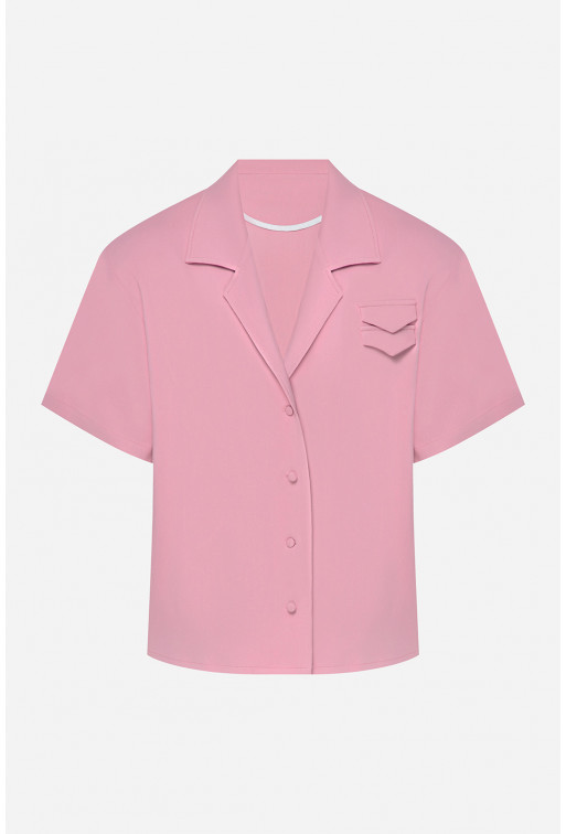 Pink short-sleeve shirt