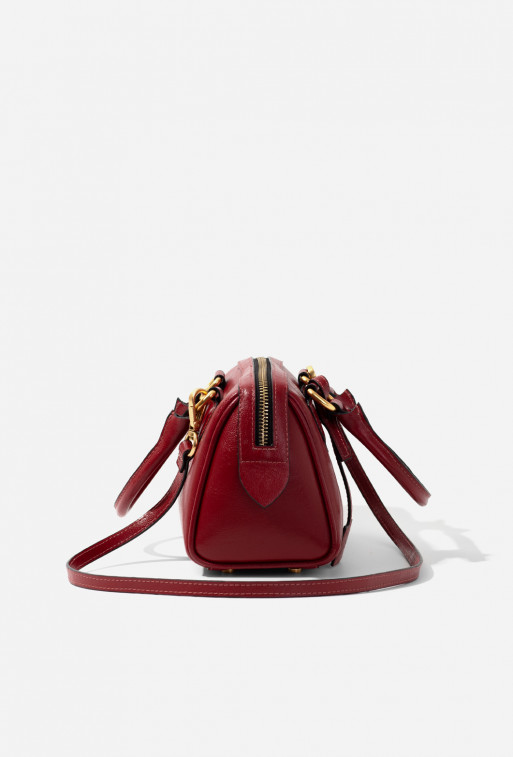 Drew dark red leather bag /gold/