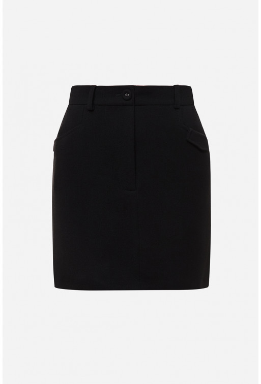 Classic black mini skirt
