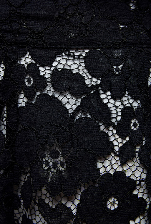 Black lace skirt