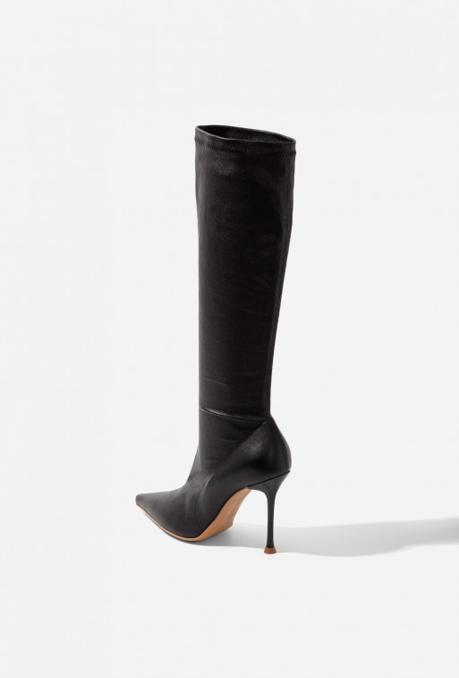 Mira black leather
boots /9 cm/